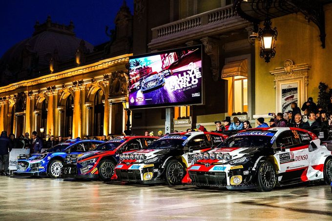 Automobily účastníků MS v rallye 2023 před Rallye Monte Carlo
