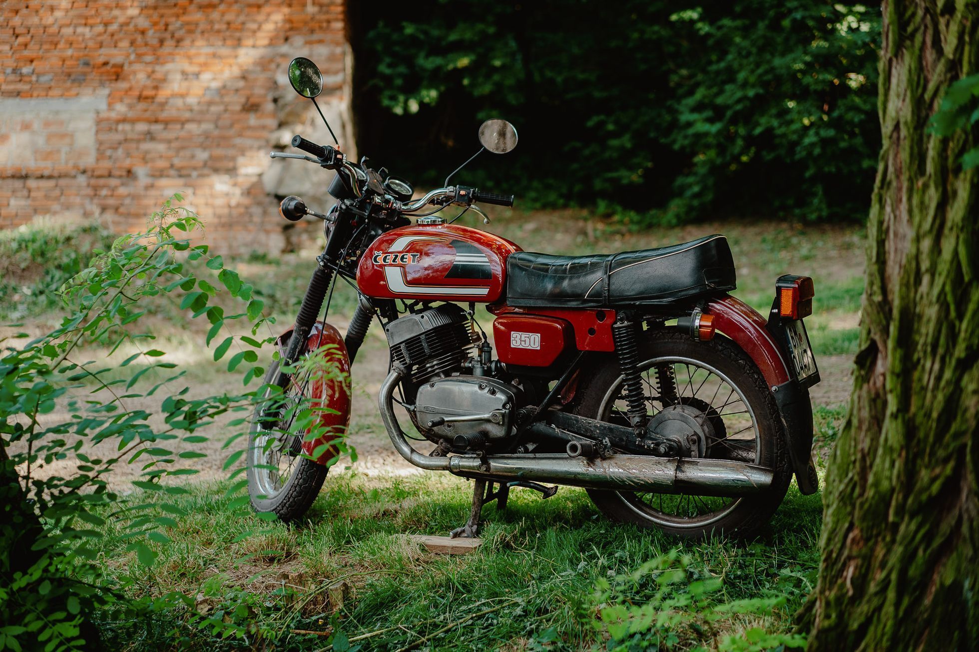 Jawa 350 Konopnice sraz mlýn