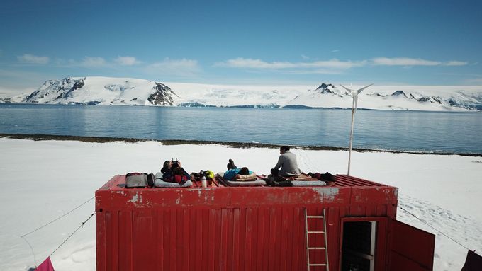 Film FREM, záběry z natáčení v Antarktidě