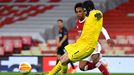 Ondřej Kolář a Willian ve čtvrtfinále EL Arsenal - Slavia