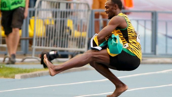 Usain Bolt získal v Moskvě tři zlaté medaile.