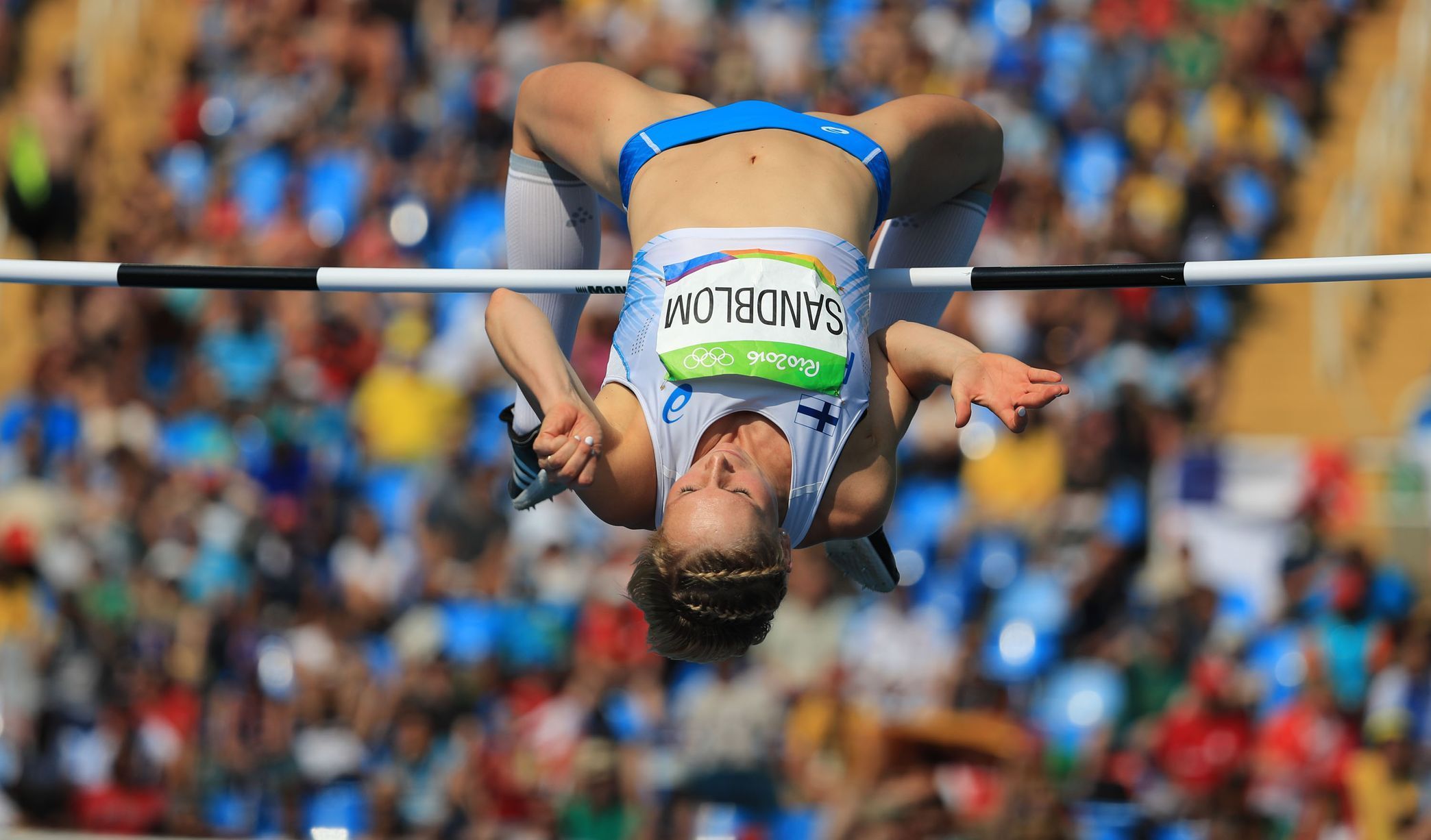 OH 2016 - atletika, skok do výšky Ž: Linda Sandblomová (FIN)
