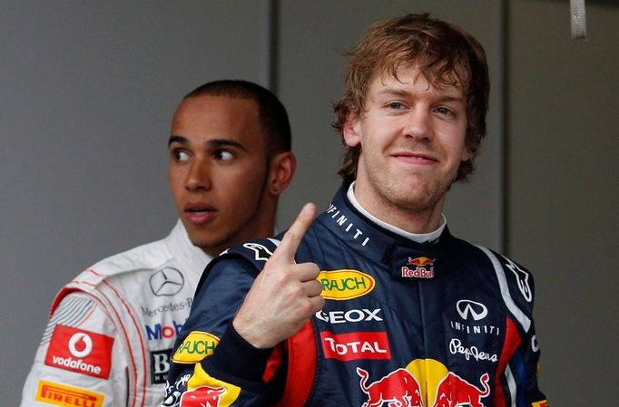 Lewis Hamilton a Sebastian Vettel