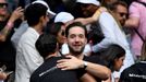 Fanoušci v semifinále Wimbledonu 2019: Alexis Ohanian