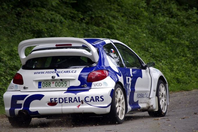 Štěpán Vojtěch v Peugeotu 206 WRC