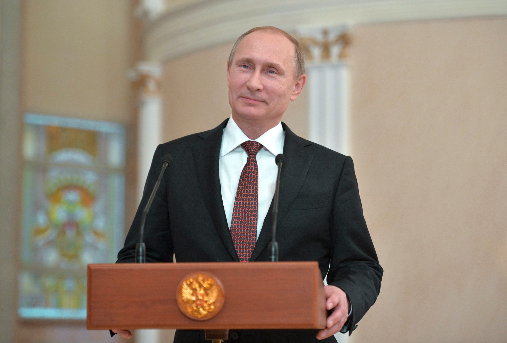 Vladimir Putin na jednání v Minsku