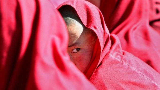Tibetští mniši. Ilustrační foto.