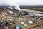 FILE PHOTO: The Suncor tar sands processing plant near the Athabasca River at their mining operations near Fort McMurray.