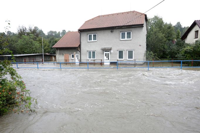 Potok Zrzávka na Novojičínsku.