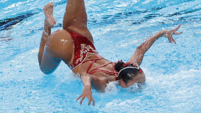Synchronizované plavání je jednou z vizuálně nejatraktivnějších disciplín světového šampionátu.