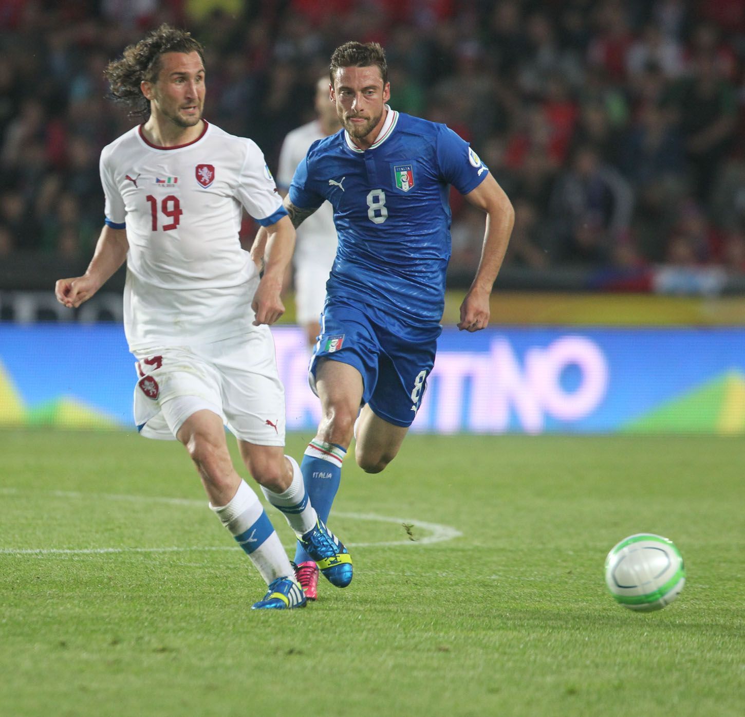 Fotbal, Česko - Itálie: Petr Jiráček - Claudio Marchisio