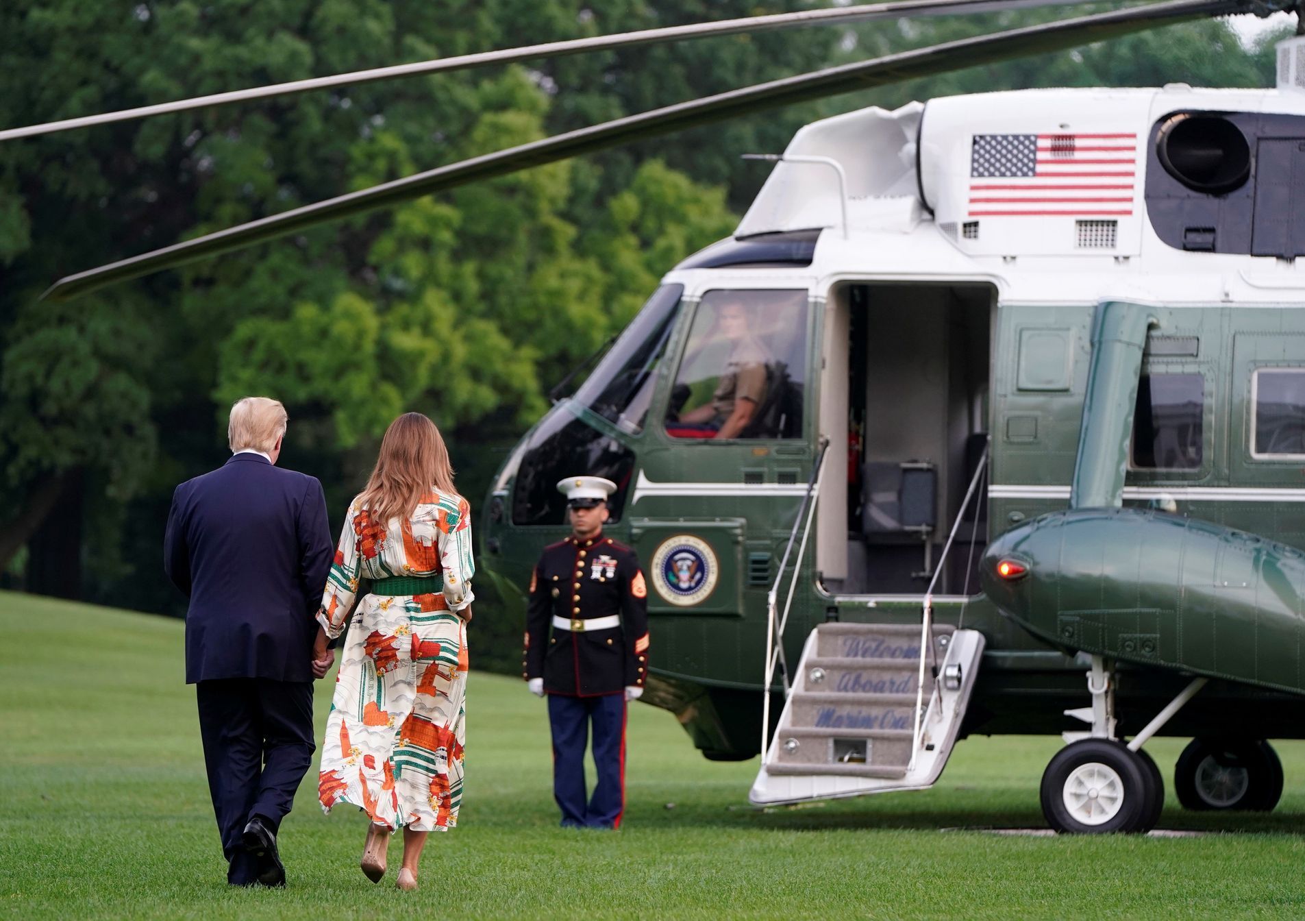 Donald Trump odlétá na státní návštěvu Velké Británie