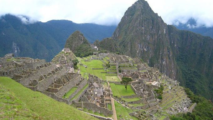 Posvátná pevnost Inků Machu Picchu v Peru