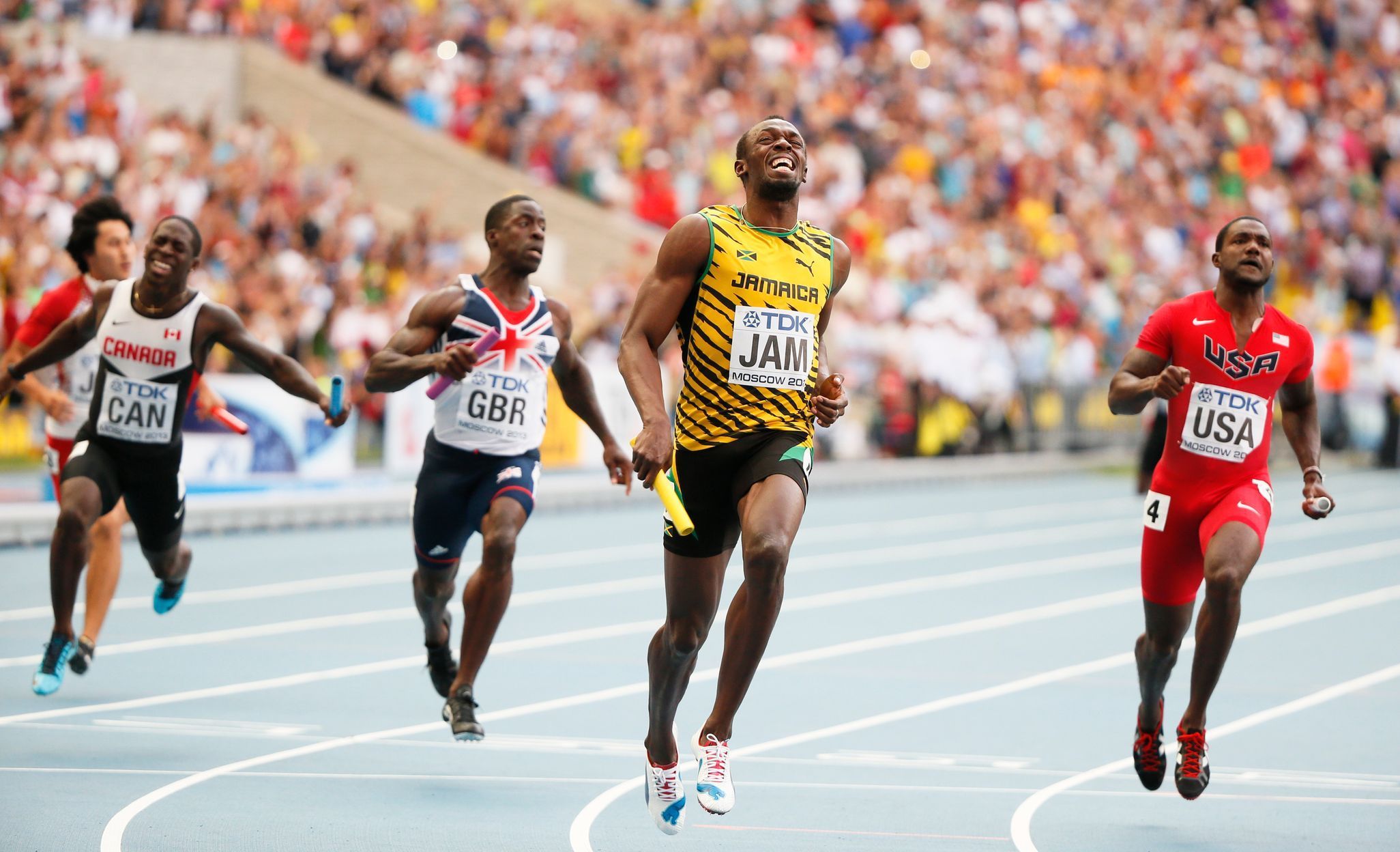 Fotogalerie / Legenda světového sprintu Usain Bolt slaví půlkulatiny