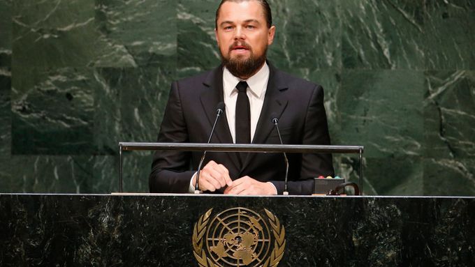 Hollywoodská superstar Leonardo DiCaprio je poslem míru OSN se zaměřením na boj proti klimatické změně.