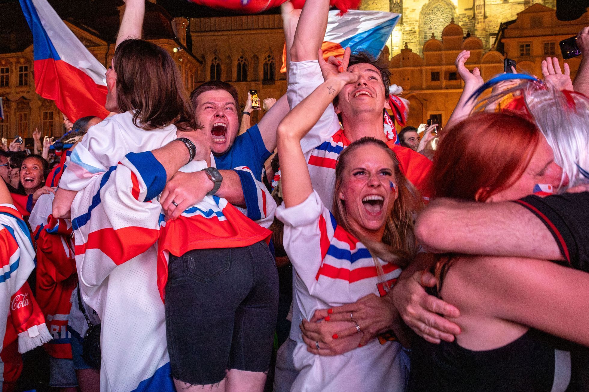 Mistrovství světa v hokeji 2024 a sledování finále na Staroměstském náměstí v Praze