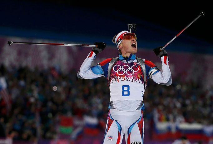 Soči 2014, biatlon, stíhačka: Ondřej Moravec