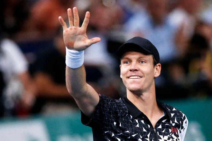 Tomáš Berdych na turnaji masters v Paříži