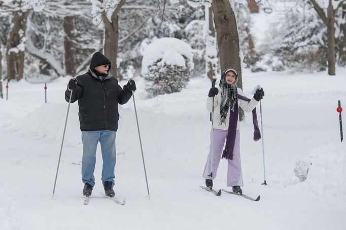 Město Erie v Pensylvánii se během Vánoc potýká s obrovskými přívaly sněhu.