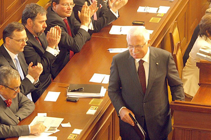 Václav Klaus ve sněmovně