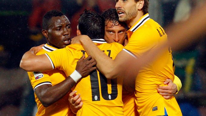 Juventus slaví gól proti Sassuolu