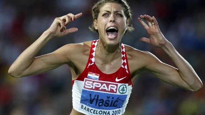 Tradiční emotivní projevy výškařky Blanky Vlašičové olympiáda v Londýně neuvidí