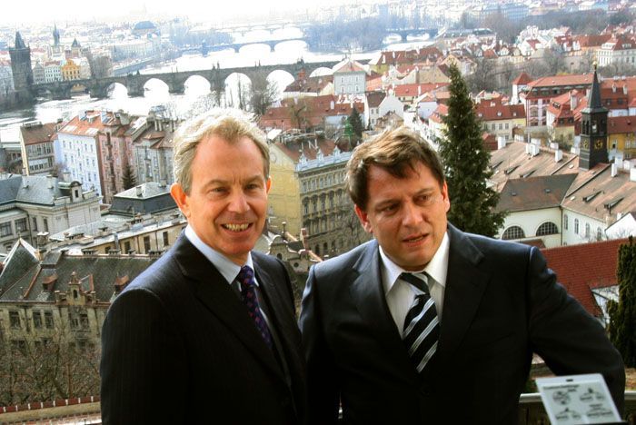 Tony Blair a Jiří Paroubek