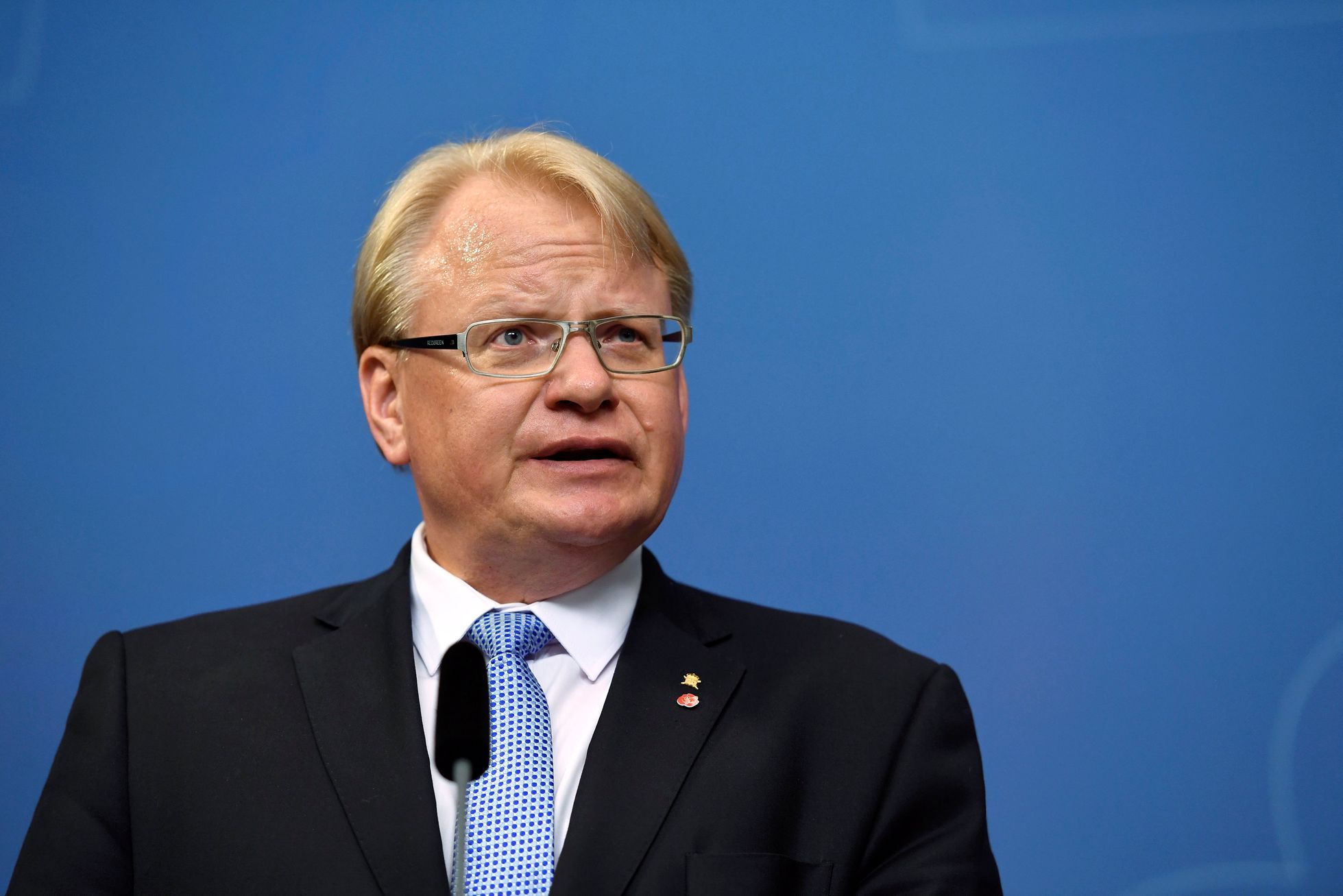 Švédský ministr obrany Peter Hultqvist.