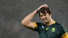 Lodewyk De Jager of South Africa reacts after the Rugby World Cup semi-final against New Zealand at Twickenham in London, Britain October 24, 2015. REUTERS/Henry Browne T