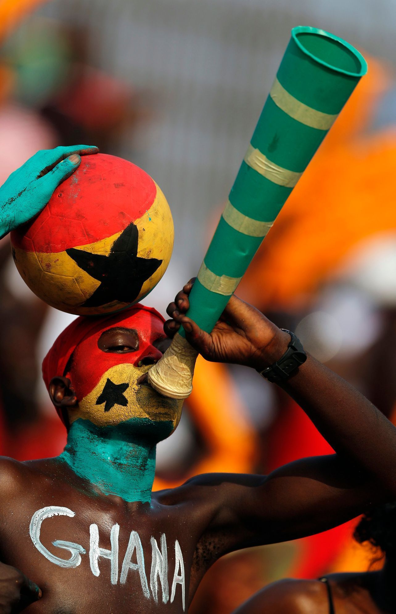 Fanoušek Ghany na Mistrovství Afriky 2015