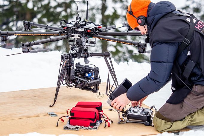 MS 2016, 20 km M: fanoušci - dron