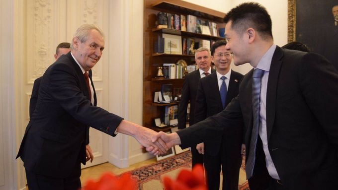 Miloš Zeman s čínskou návštěvou.