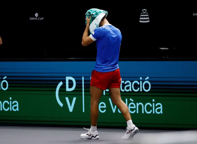 tenis, Davis Cup 2024, Španělsko - Česko, Tomáš Macháč