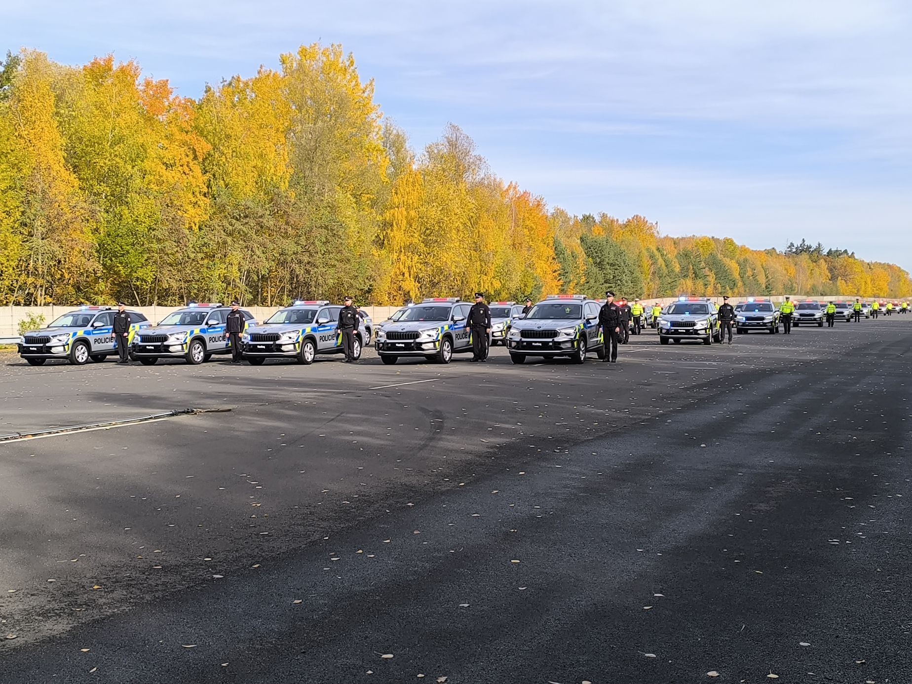 Policie Škoda Kodiaq  předávání nových vozů