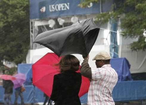 Déšť na US Open