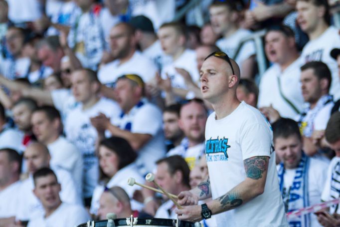 fotbal, Fortuna:Liga 2018/2019, Ostrava - Opava, choreo, fanoušci Baníku