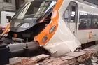 Přes padesát zraněných si vyžádala nehoda vlaku v Barceloně. Stroj patrně narazil do zarážedla