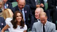 V královské lóži samozřejmě nemohli chybět ani princ William a vévodkyně Kate Middletonová