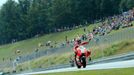 Motocyklový jezdec Nicky Hayden ze Spojených států na GP České republiky v Brně 2011.