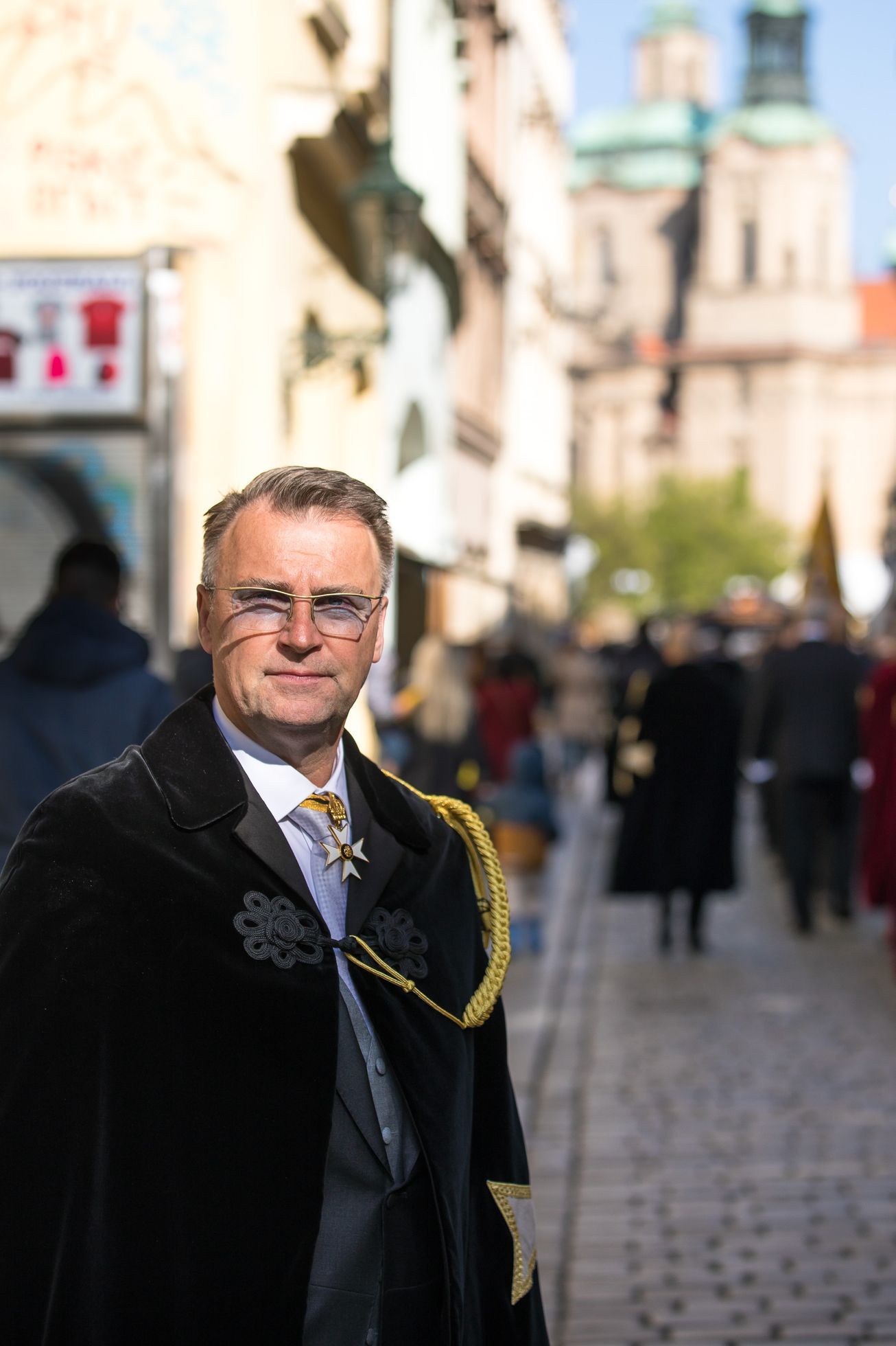 Řád sv. Jiří, Habsburští rytíři, průvod, Habsburkové, šlechtici, šlechta