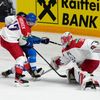 Jere Innala dává gól ve čtvrtfinále Česko - Finsko na MS 2021