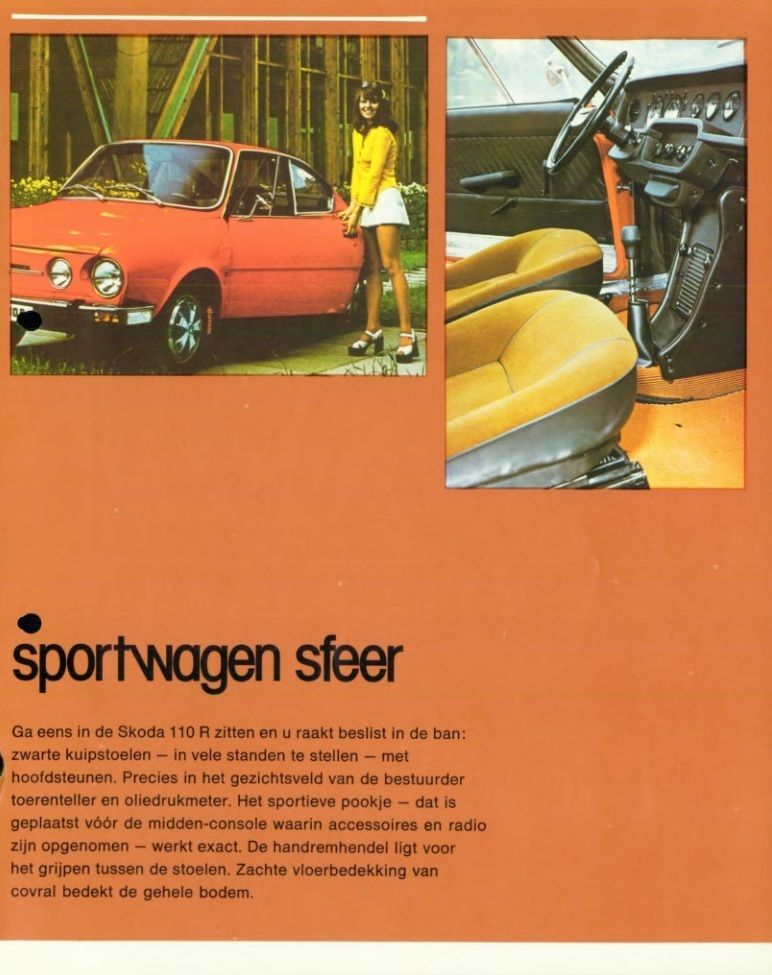 Škoda 110 R prospekty