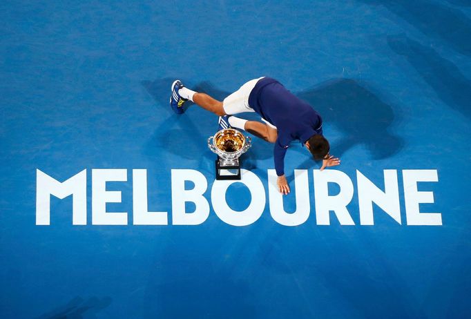 Novak Djokovič ve finále Australian Open 2016