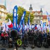 Stávka odborů, protest, demonstrace, pochod