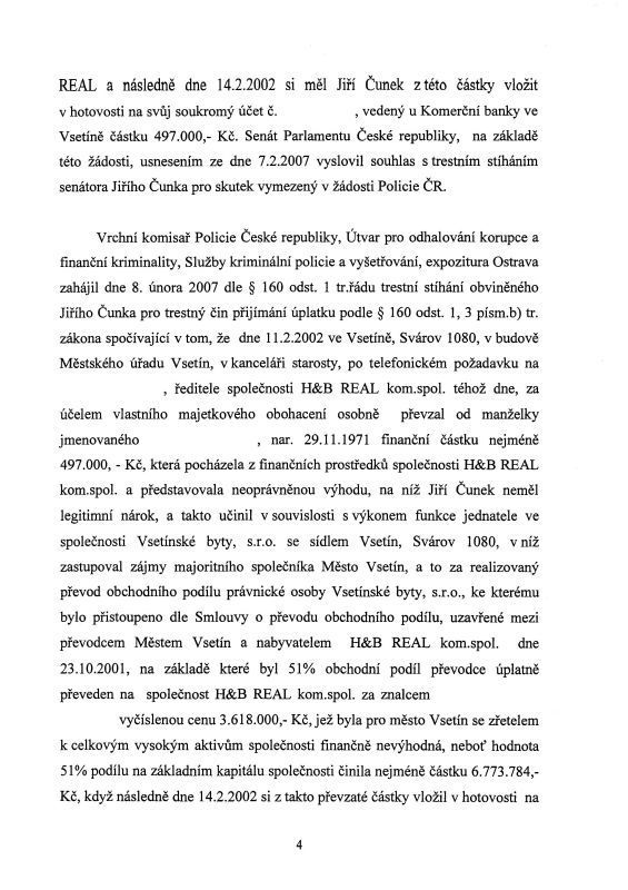 Usneseni o zastavení trestního stíhání - strana 4