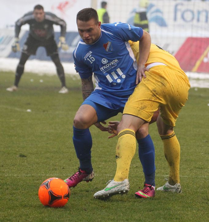 Fotbal, Baník Ostrava - České Budějovice: Antonín Fantiš (vlevo)