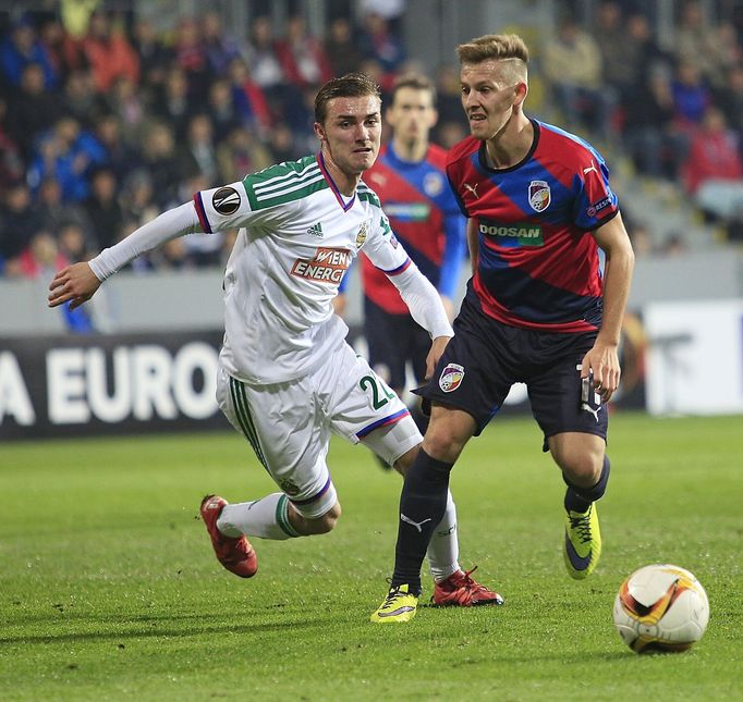 EL, Plzeň-Rapid Vídeň: Patrik Hrošovský - Stefan Stangl