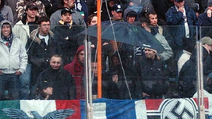 Snímek z italského ligového zápasu.