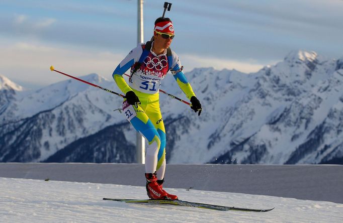 Soči 2014, biatlon, 15 km Ž: Teja Gregorinová, Slovinsko