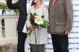 Helen Mirren s Taylorem Hackfordem a Jiřím Bartoškou